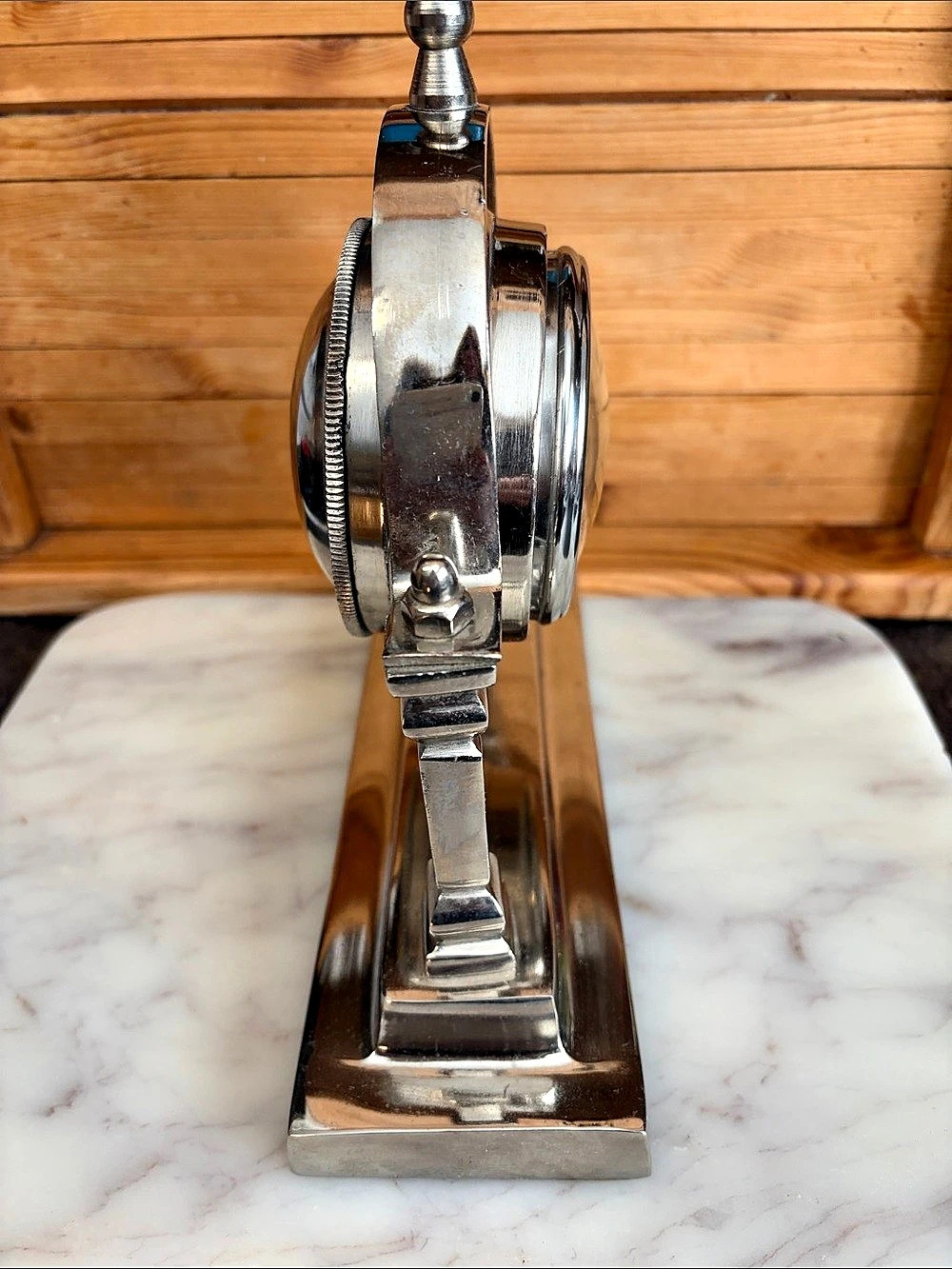 Silver Desk Clock - Picture 6 of 7